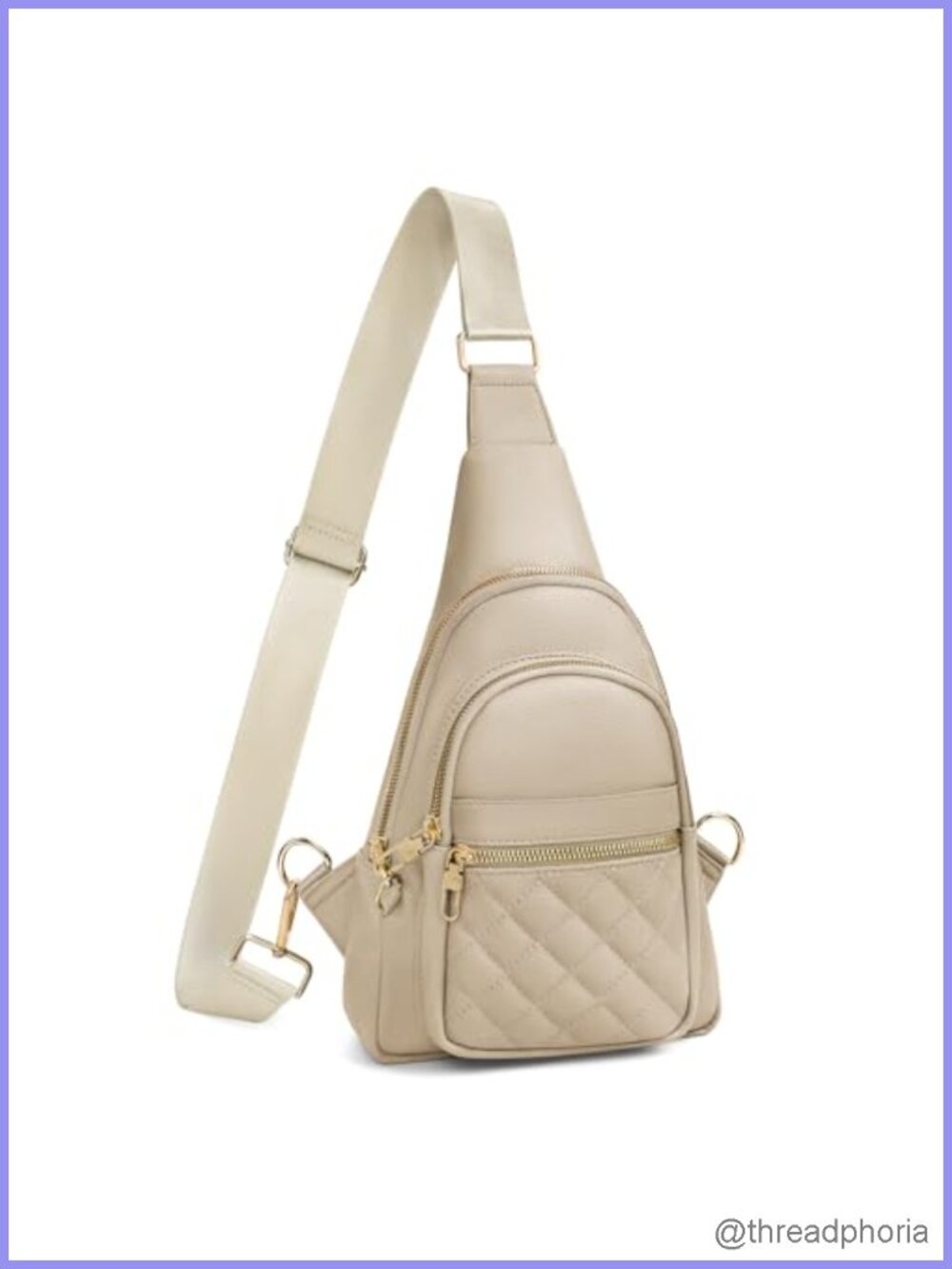 Women's Anti-Theft Crossbody Sling Bag Faux Leather Travel Chest Pack